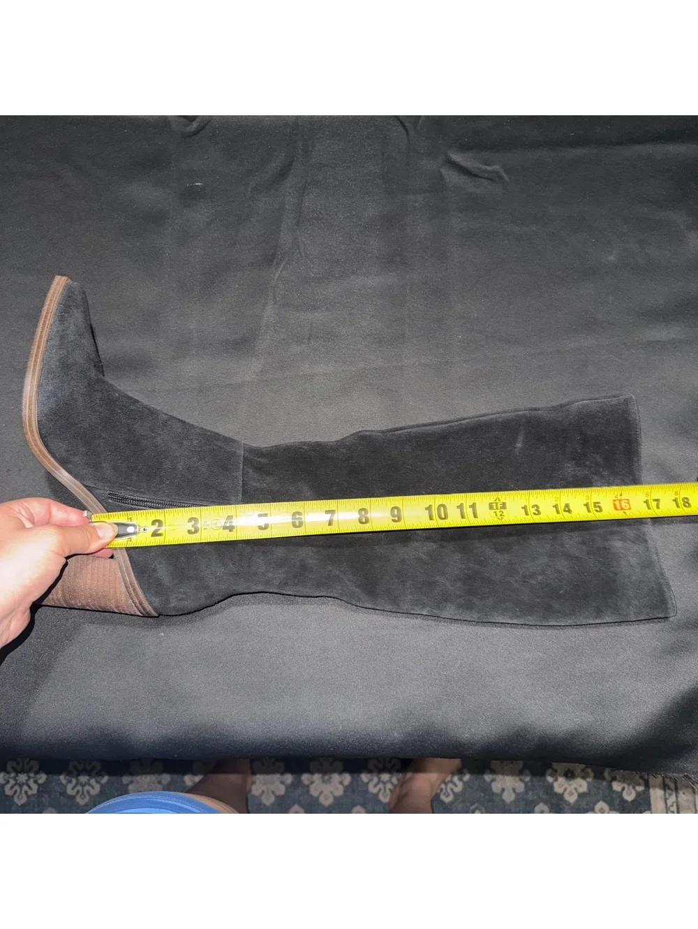Vince Camuto Black Suede Knee-High Boots Size 8M